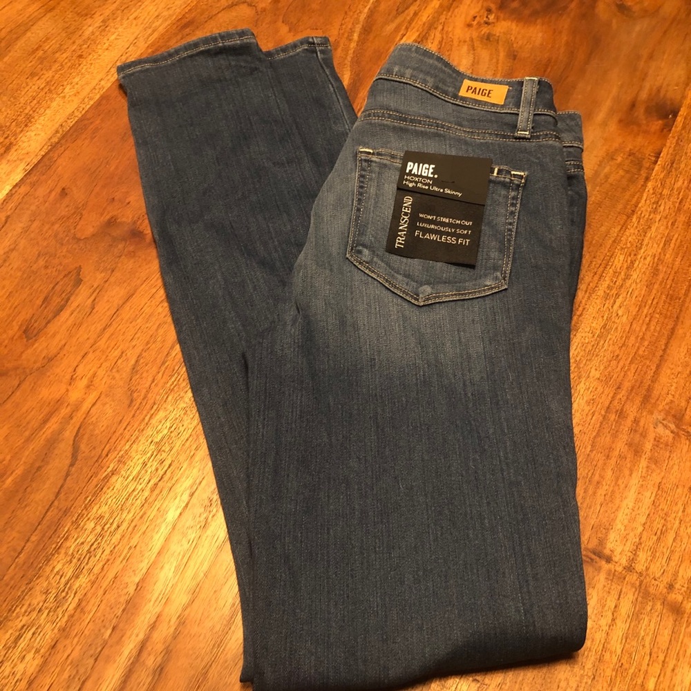 Paige hoxton high rise ultra skinny jeans